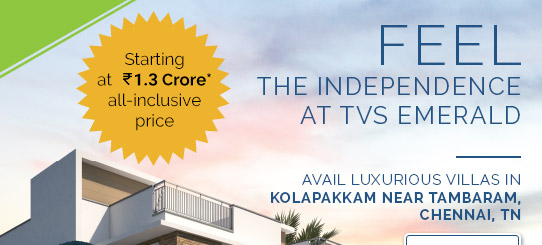 Feel the independence at TVS Emerald
